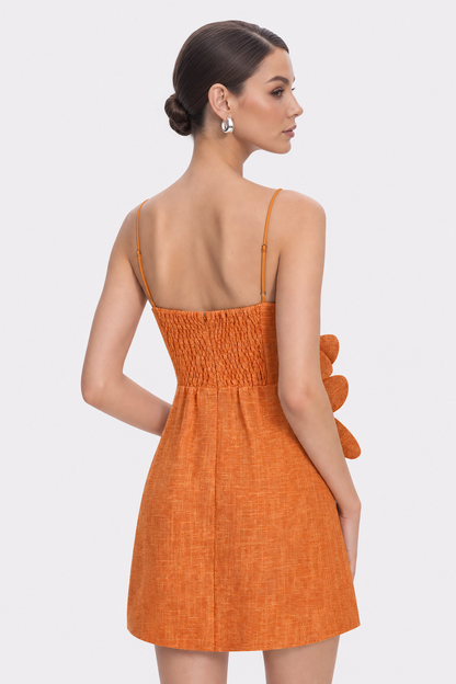 3D Floral Applique Cami Mini Dress - view 5