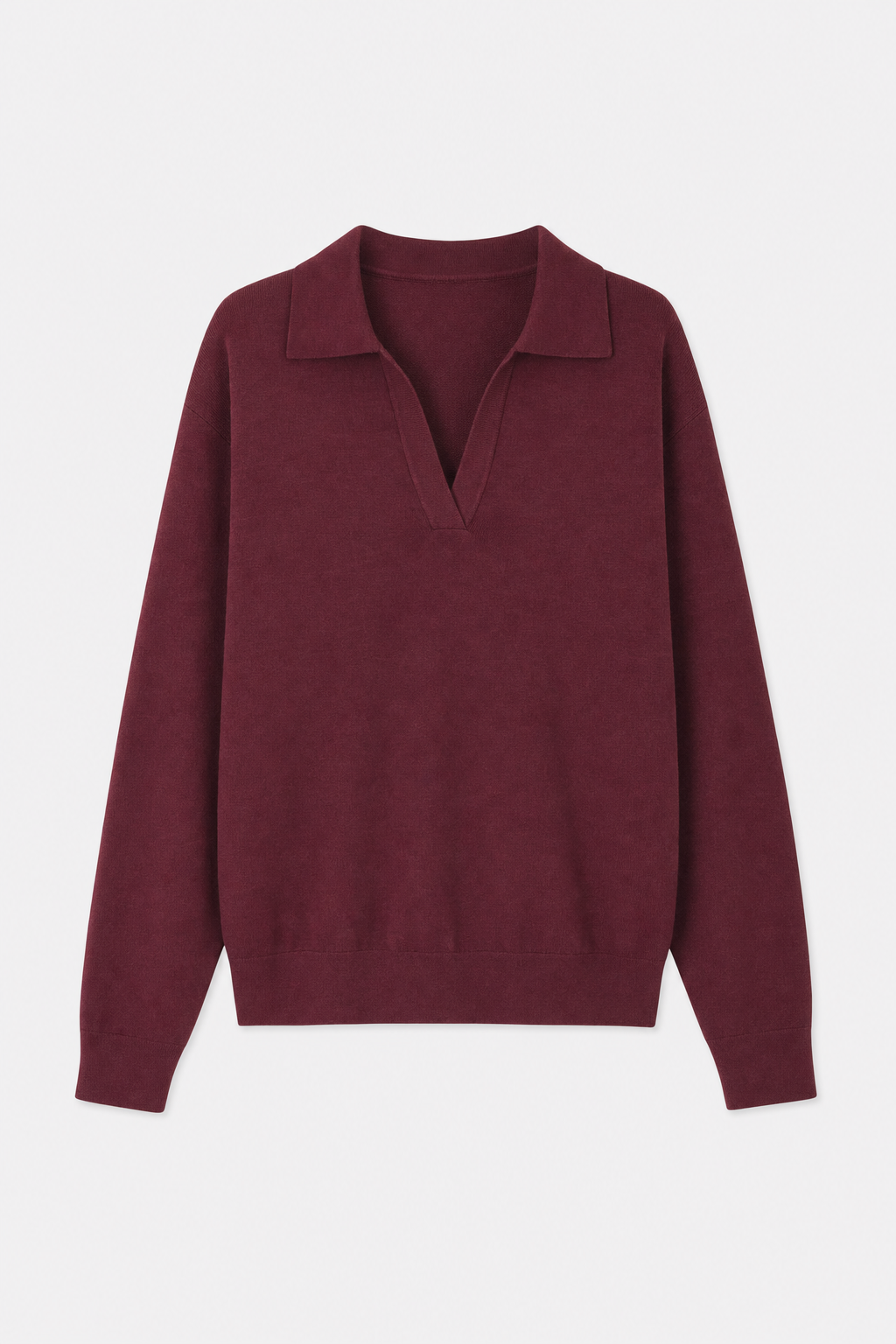 Relaxed Collared Pullover Sweater - view 8