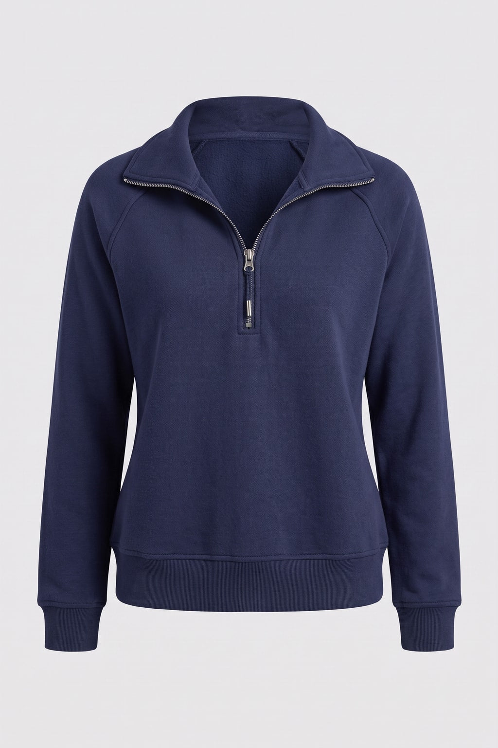Half-Zip Mock Neck Sweatshirt - 1