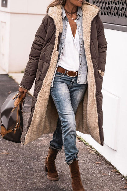Down-Filled Long Hooded Winter Coat - view 11