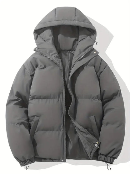 Quilted Puffer Jacket With Adjustable Hood - view 14
