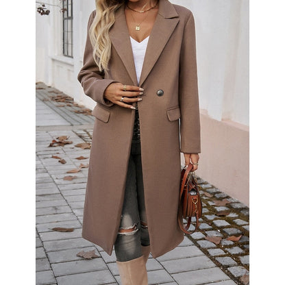 Tailored longline coat with pockets - view 5