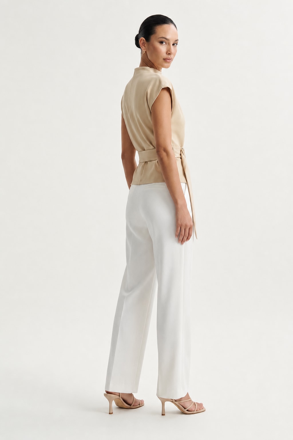 Polyamide Short-Sleeve T-Shirt In Off White - 5
