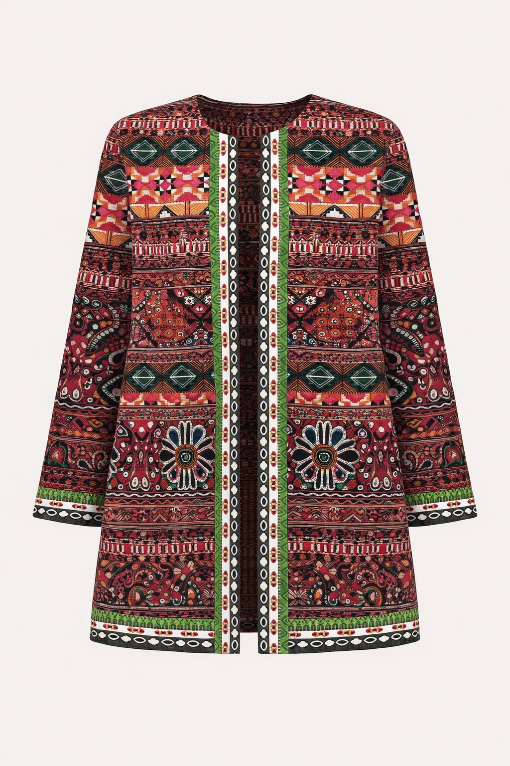 Open-Front Jacket With Relaxed Fit - 1