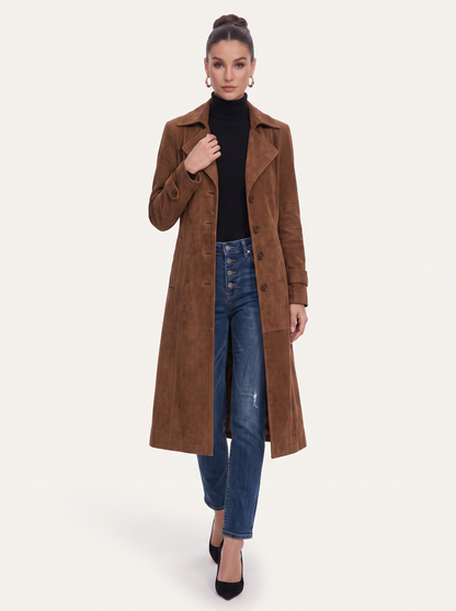 Longline Structured Coat With Notch Lapel - view 2