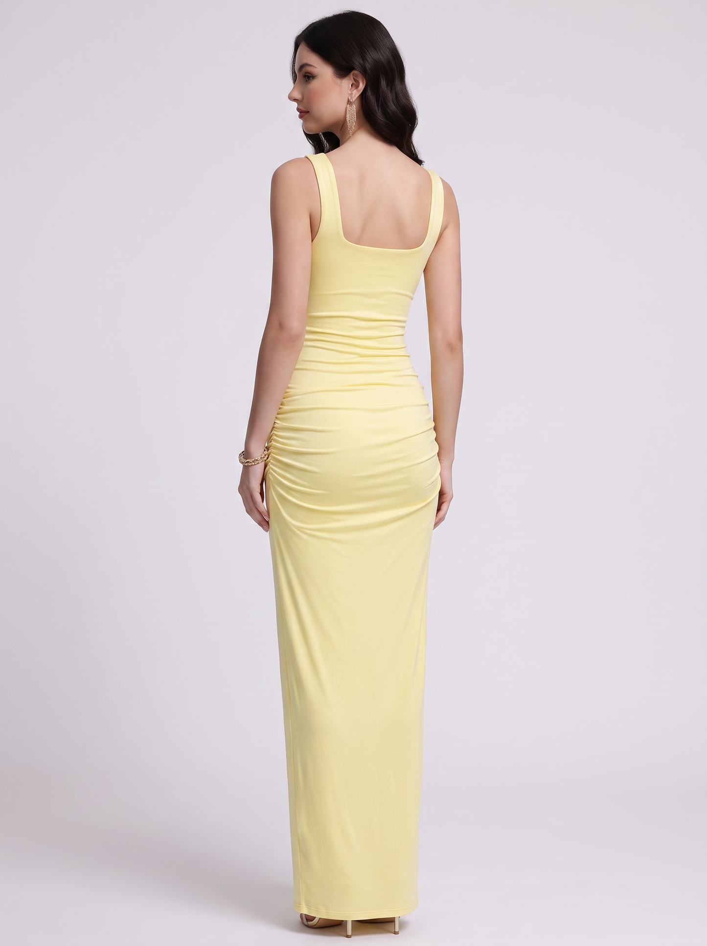 Twist Front Cutout Midi Dress - view 4