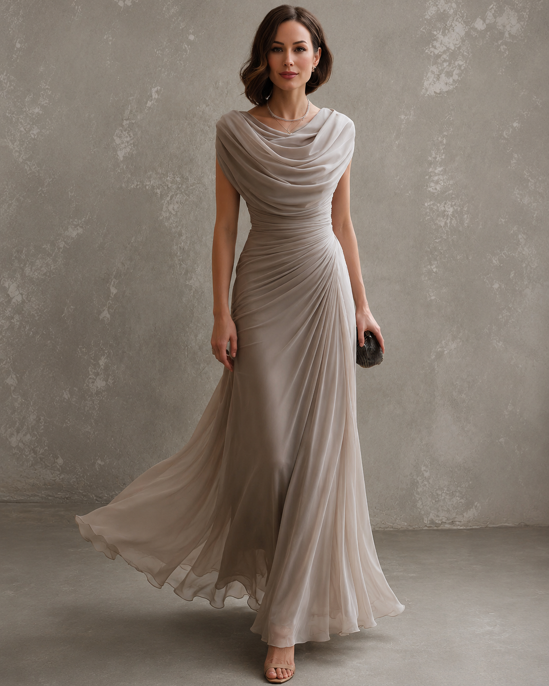 Ruched sleeveless maxi dress - view 2
