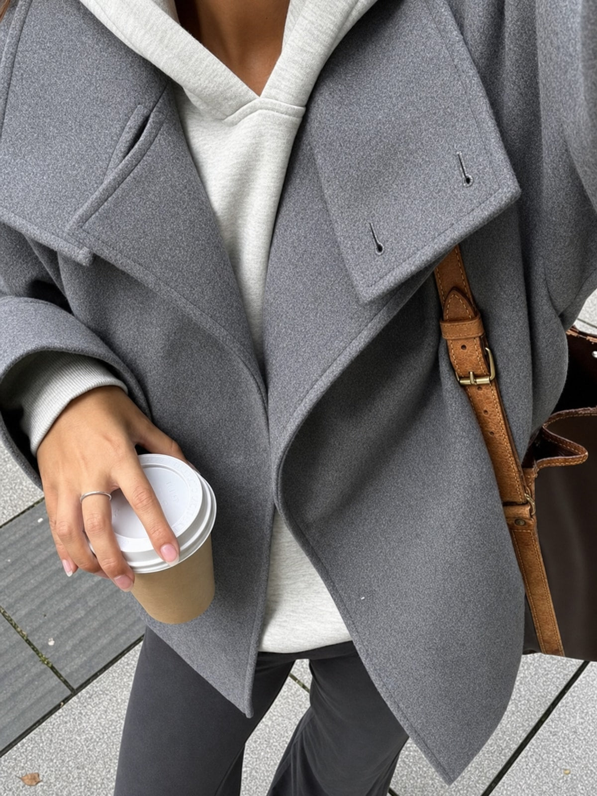 Cozy High Neck Tailored Blazer Structured Fit for Work & Weekend - 6