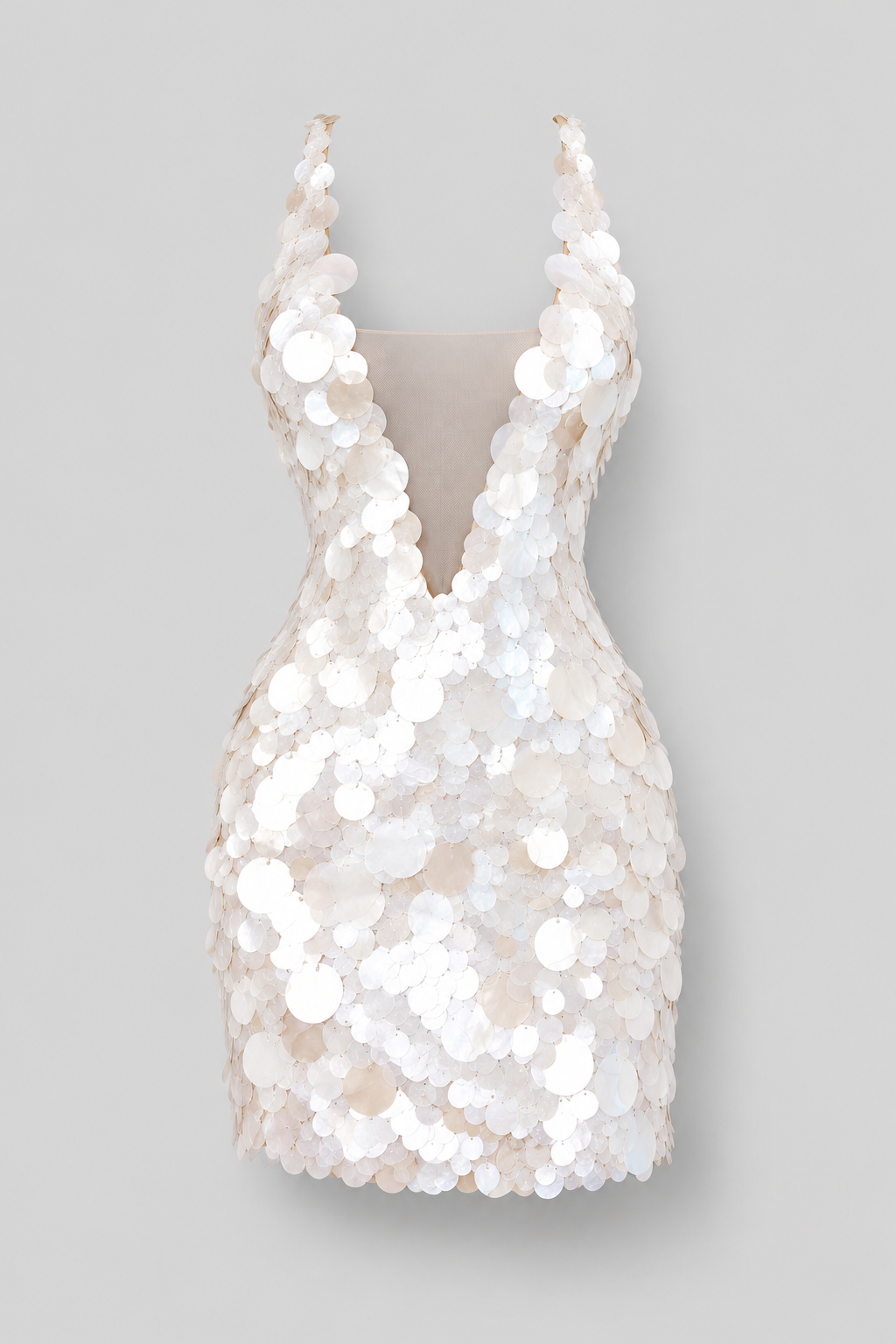 Sequin Mini Dress With Open Back - 5