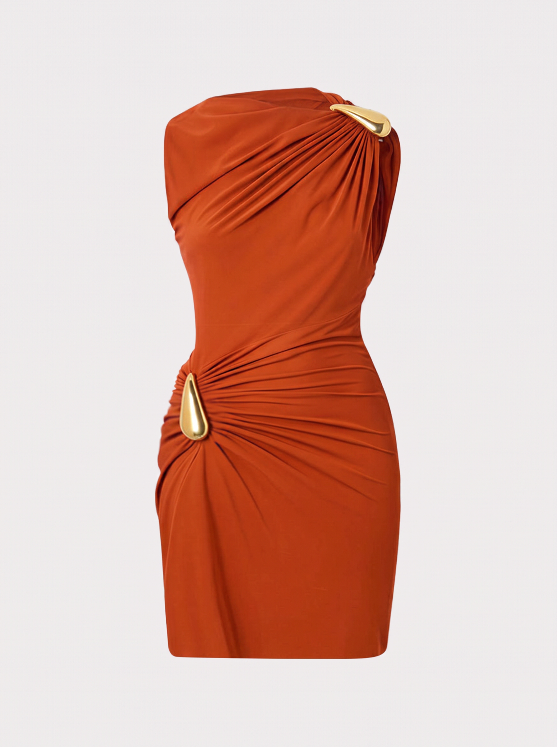Metallic Jersey Sleeveless Mini Dress - view 6