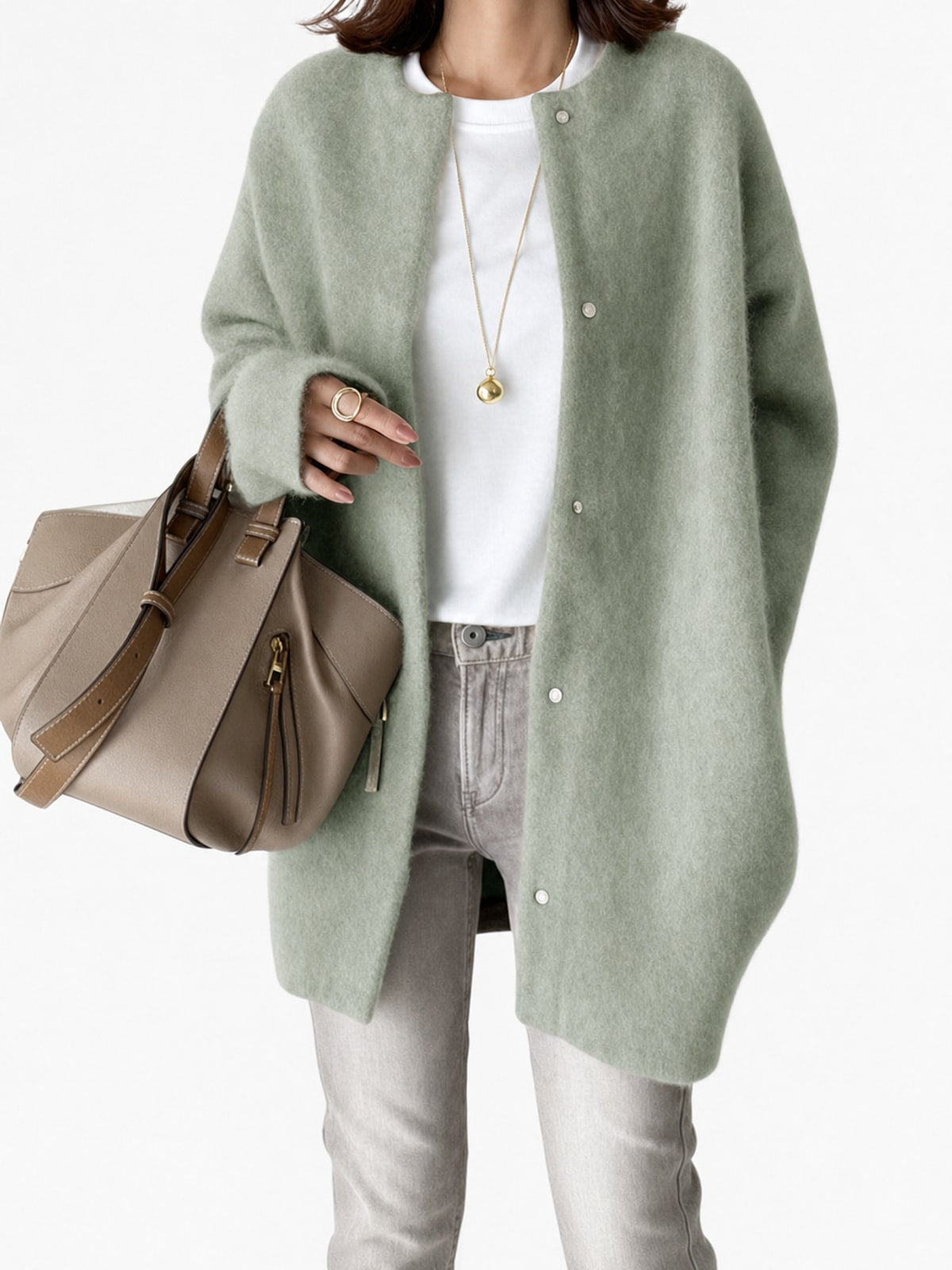 Cozy Insulated Shawl-Collar Winter Coat - 7