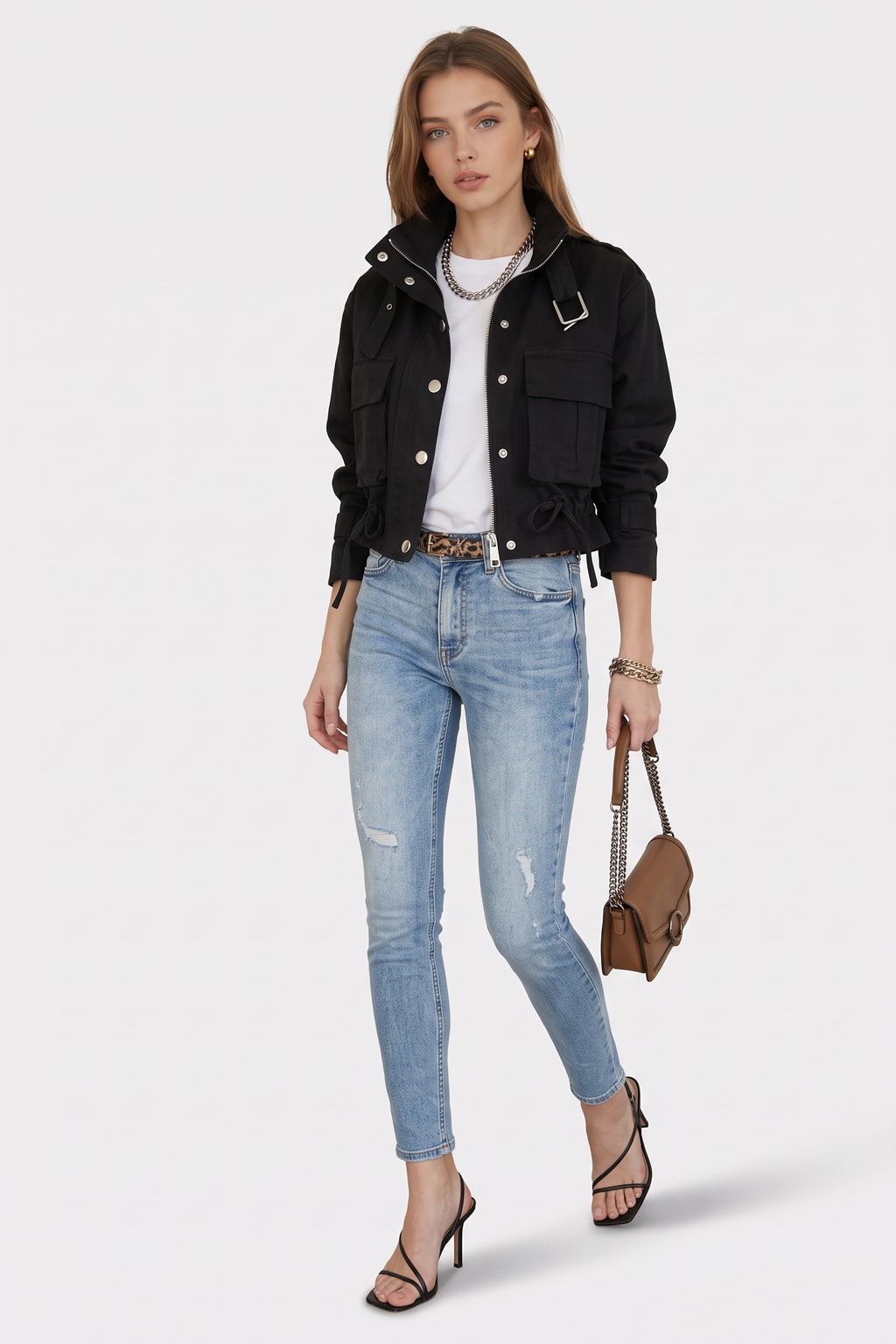 Timeless Blend Stand Collar Zip-Up Jacket - 5