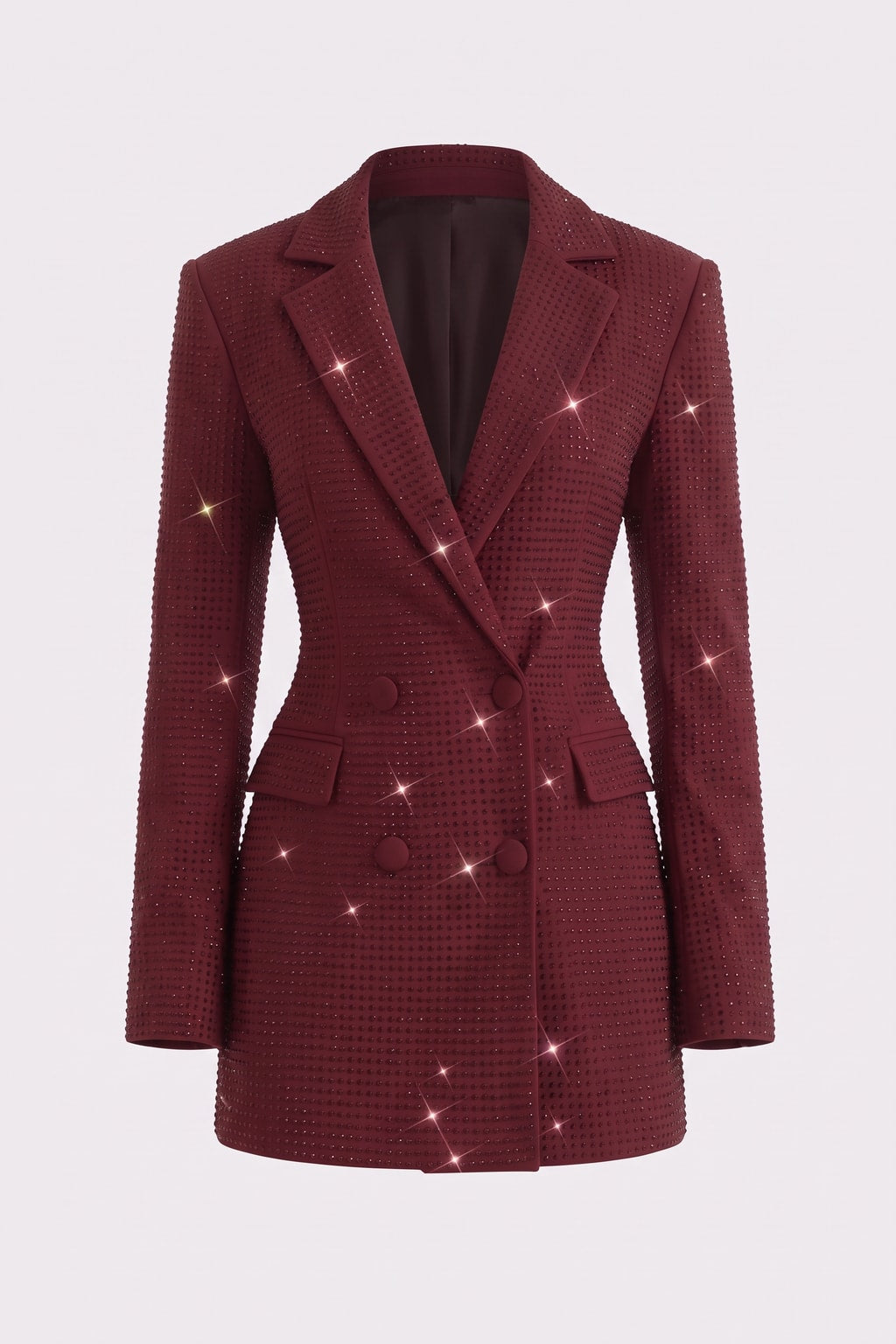 Blazer Mini Dress with Peak Lapels - 1