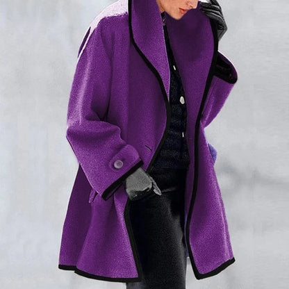 Belted oversized coat with tie-front cord - view 10
