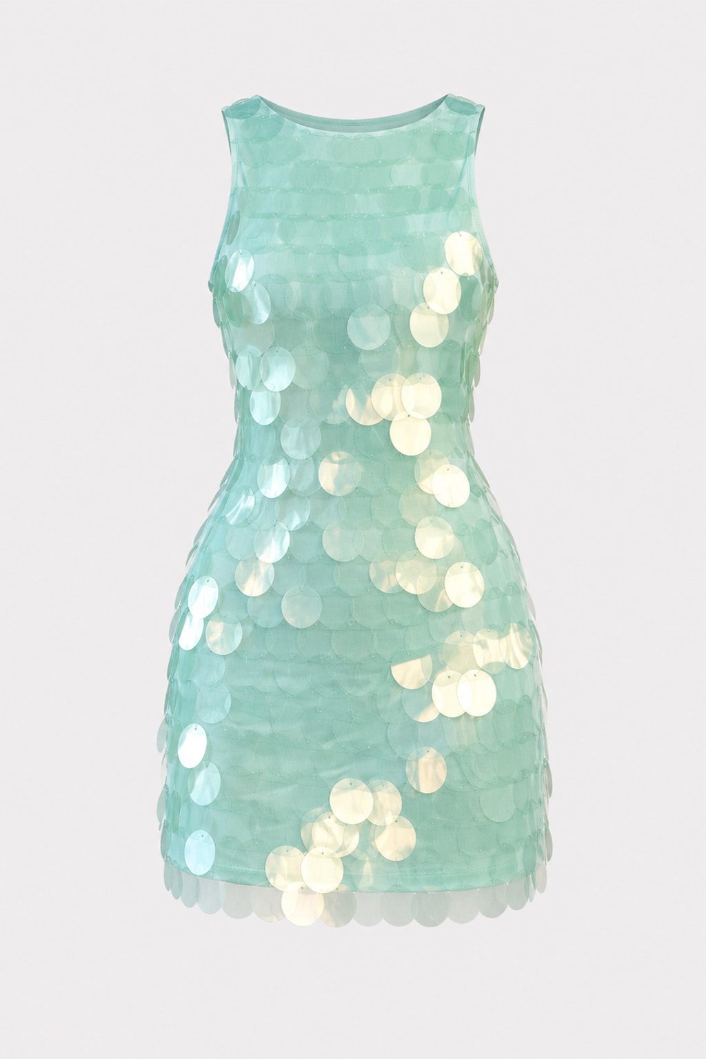 Mini Dress Sequin Backless Sleeveless Bodycon Silhouette - 1