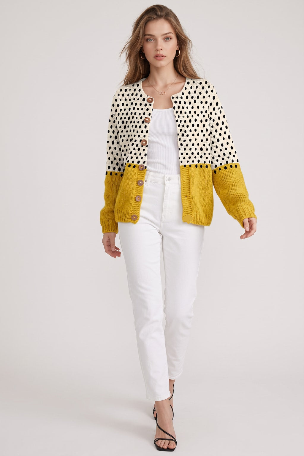 Knit Cardigan Open Front Layering Piece - 2
