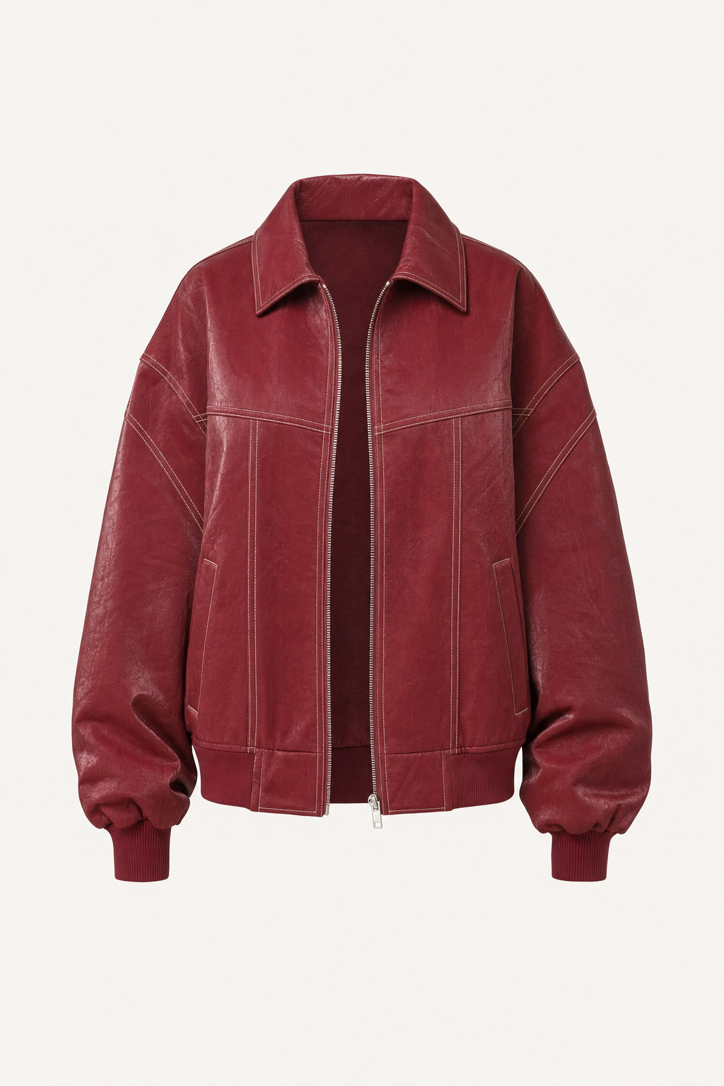 Oversized Structured Bomber Jacket