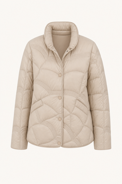 Quilted Button-Front Jacket