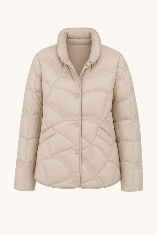 Quilted Button-Front Jacket