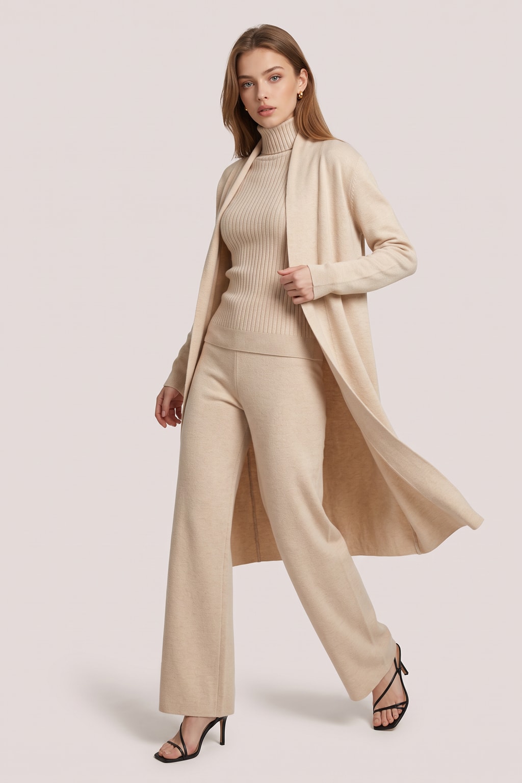 Virgin Wool Lounge Set with Soft-Touch Finish - 5