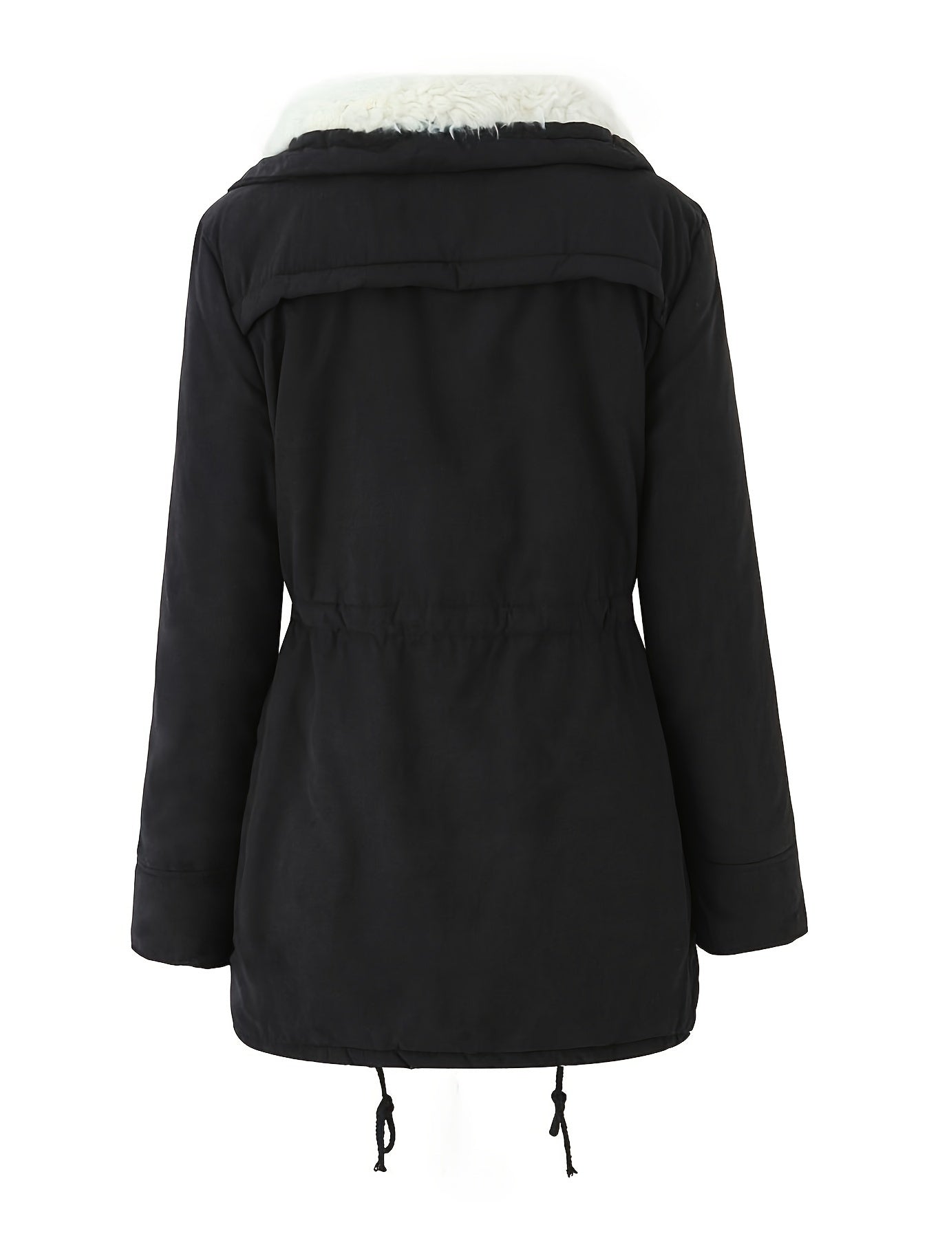 Fleece Lined Hooded Winter Parka, Mid-Length - view 8