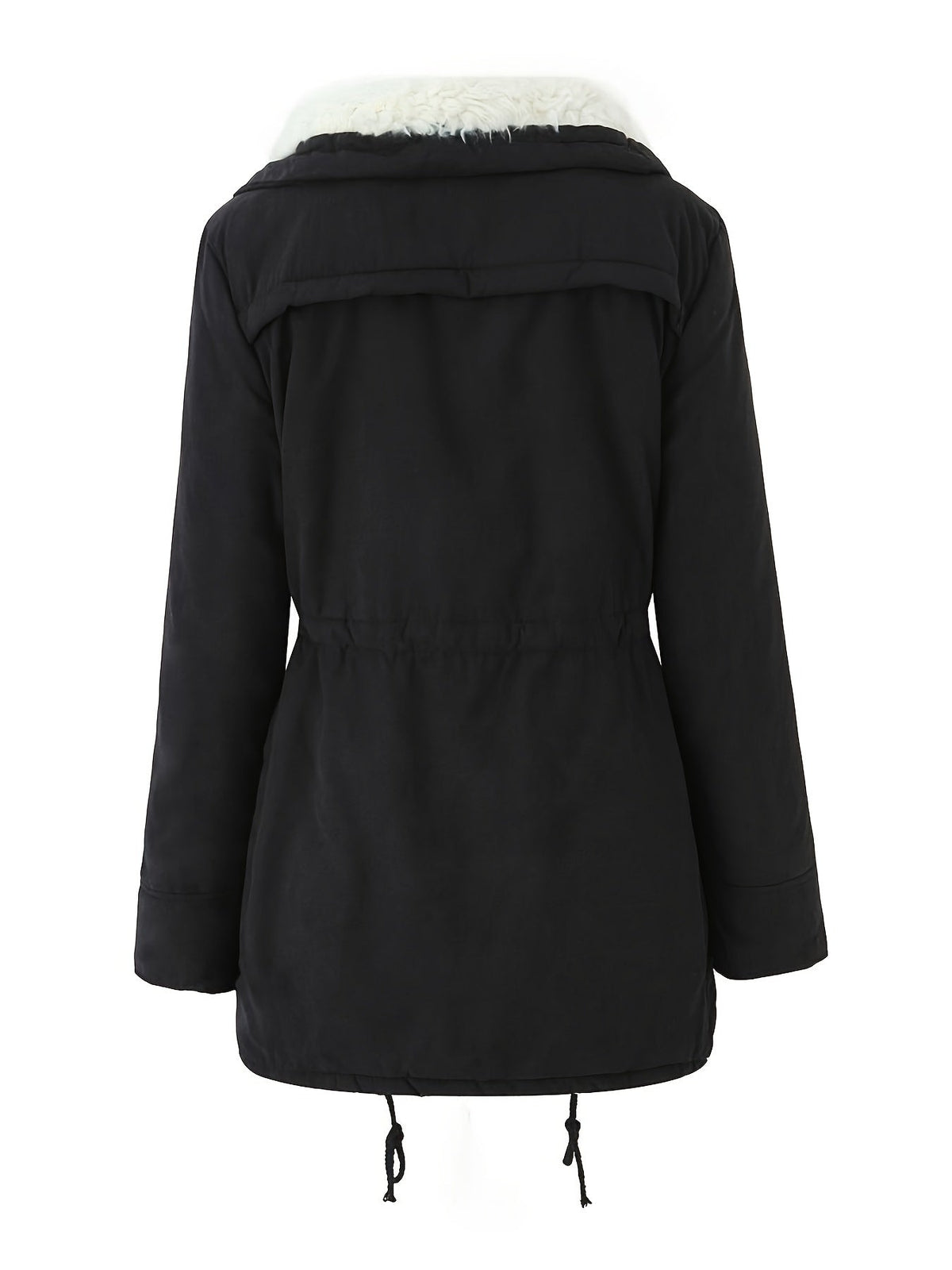 Fleece Lined Hooded Winter Parka, Mid-Length - view 8