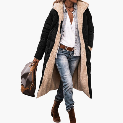 Long reversible tailored coat - view 3