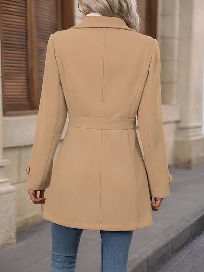 Notch Collar Belted Trench Coat - view 3