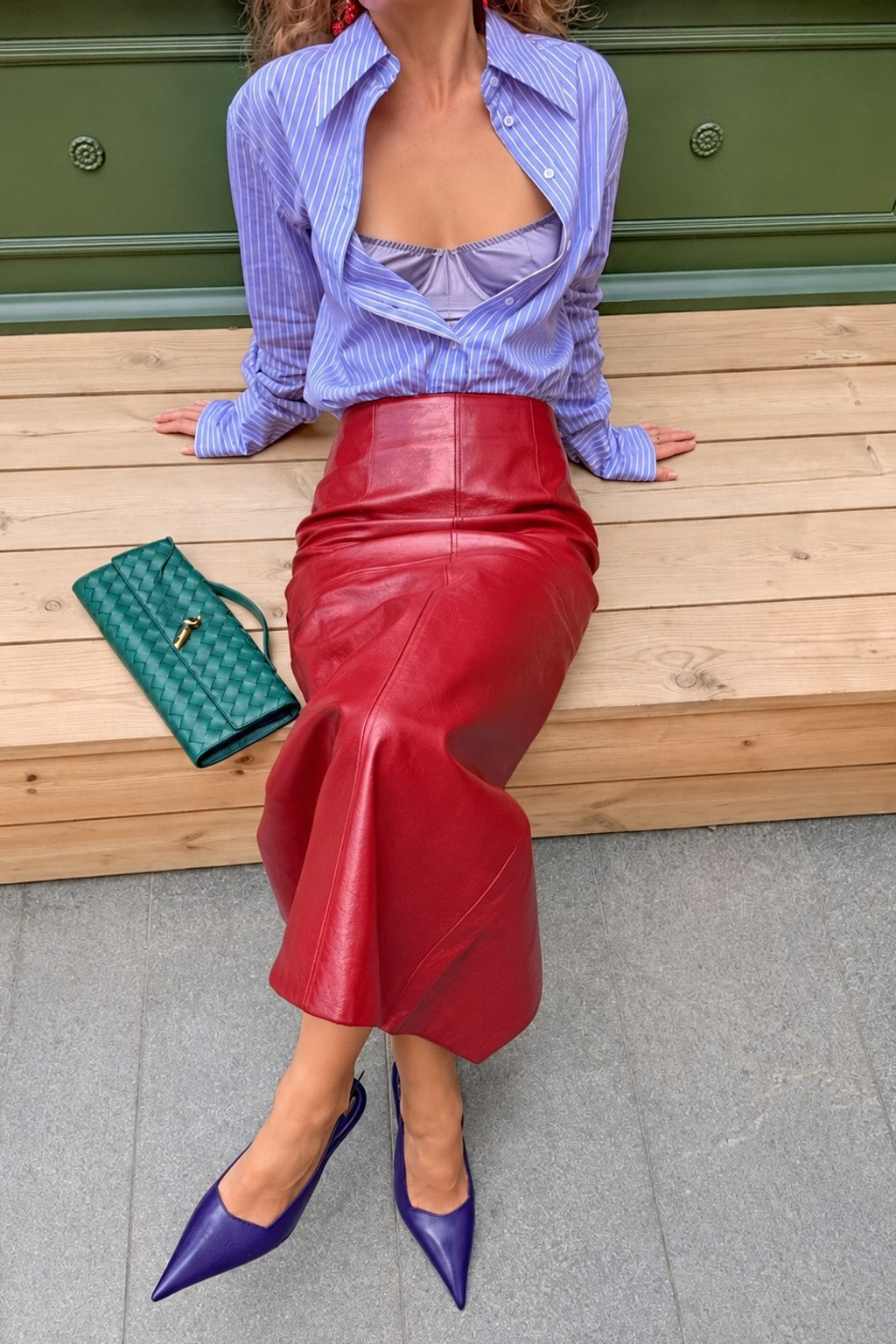 Maxi Skirt Sleek Zipper Streetwear - 15