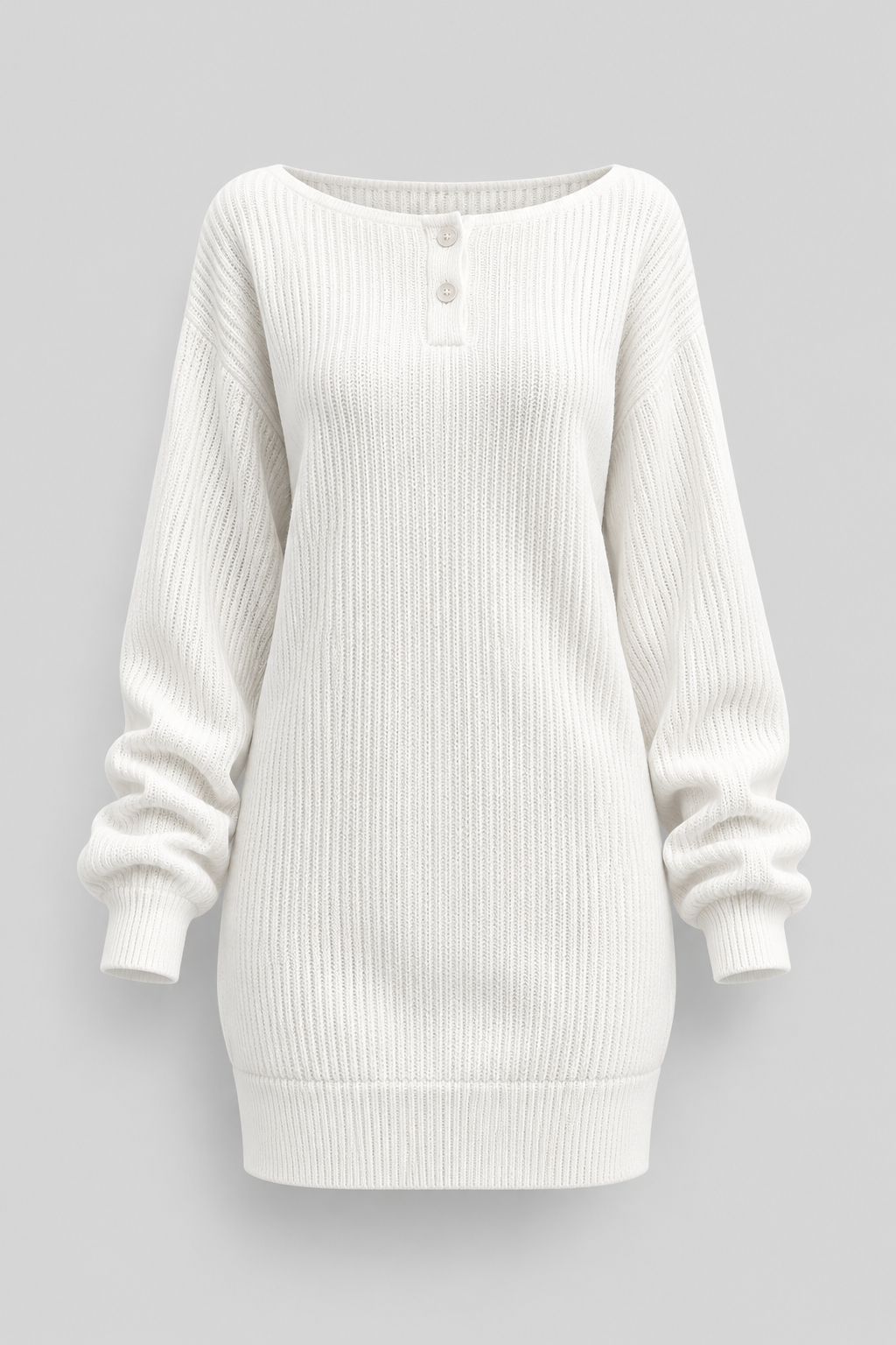 Knit Dress With Loose Fit - 5