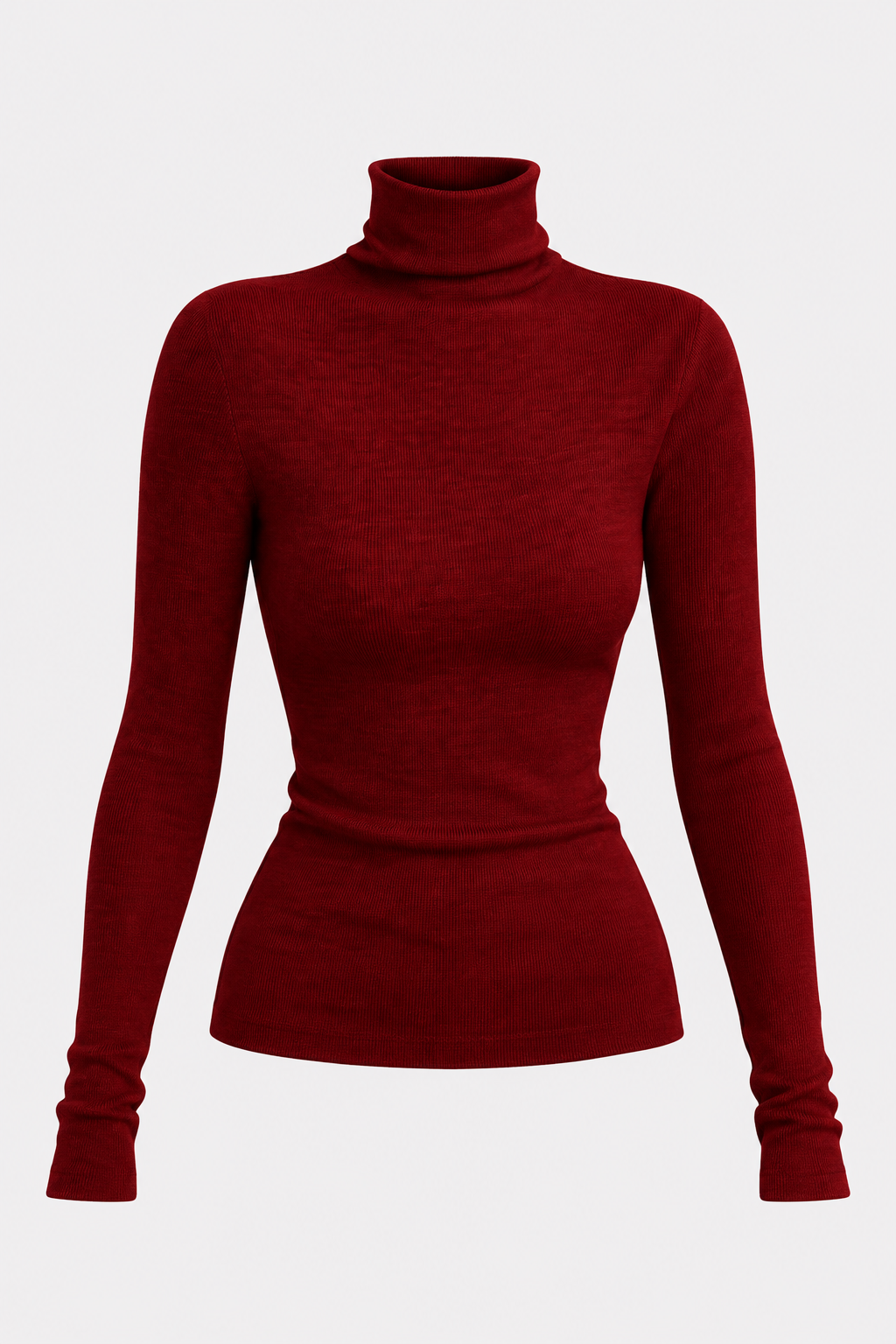 Acrylic Cotton Turtleneck Sweater Slim Fit - 1