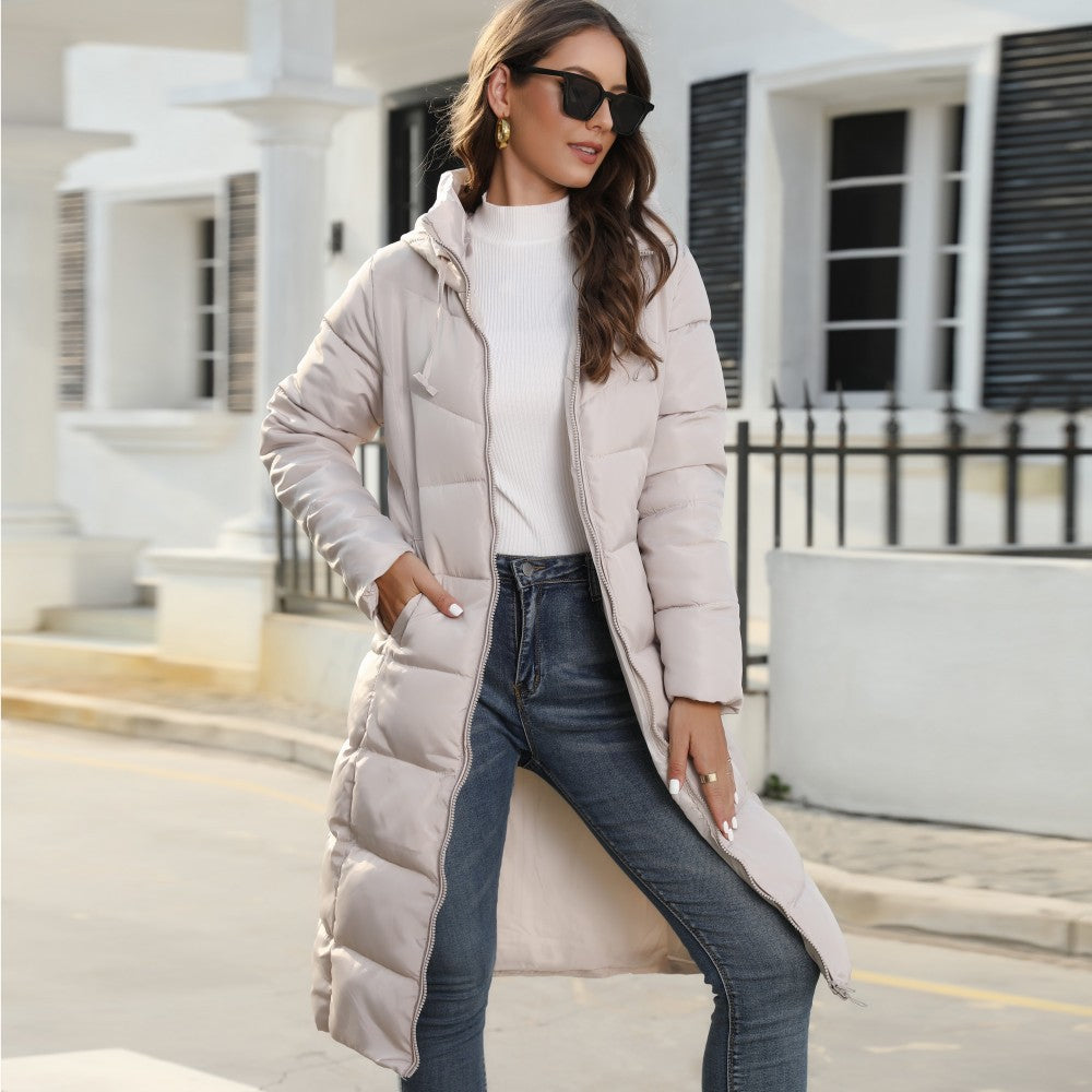 Cotton Padded Hooded Winter Coat, Slim Fit - view 4