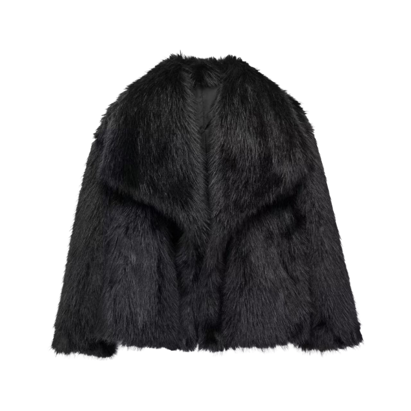 Oversized Coat With Structured Collar - view 7
