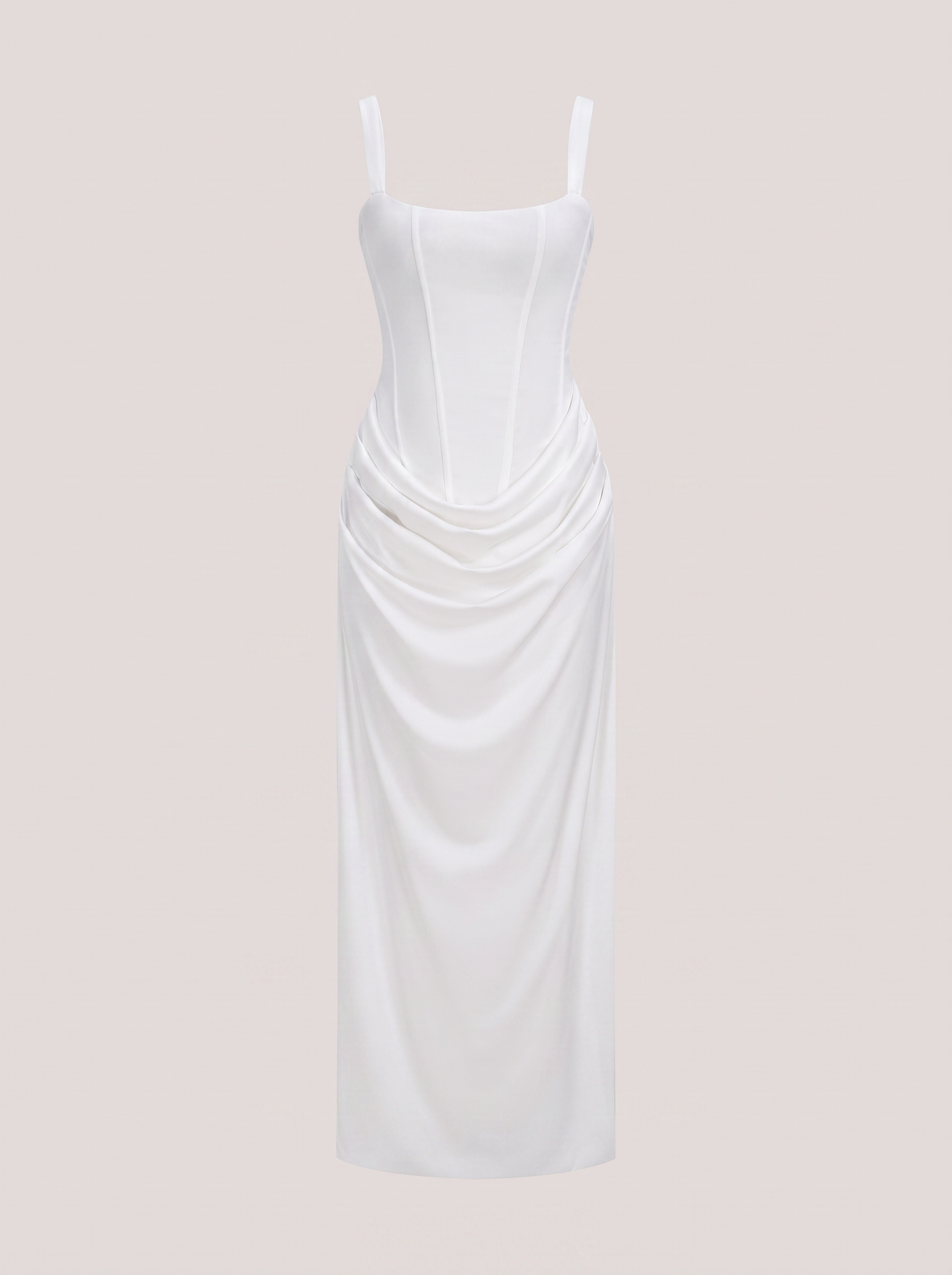 Ruched Tie-Back Jersey Maxi Dress - view 8