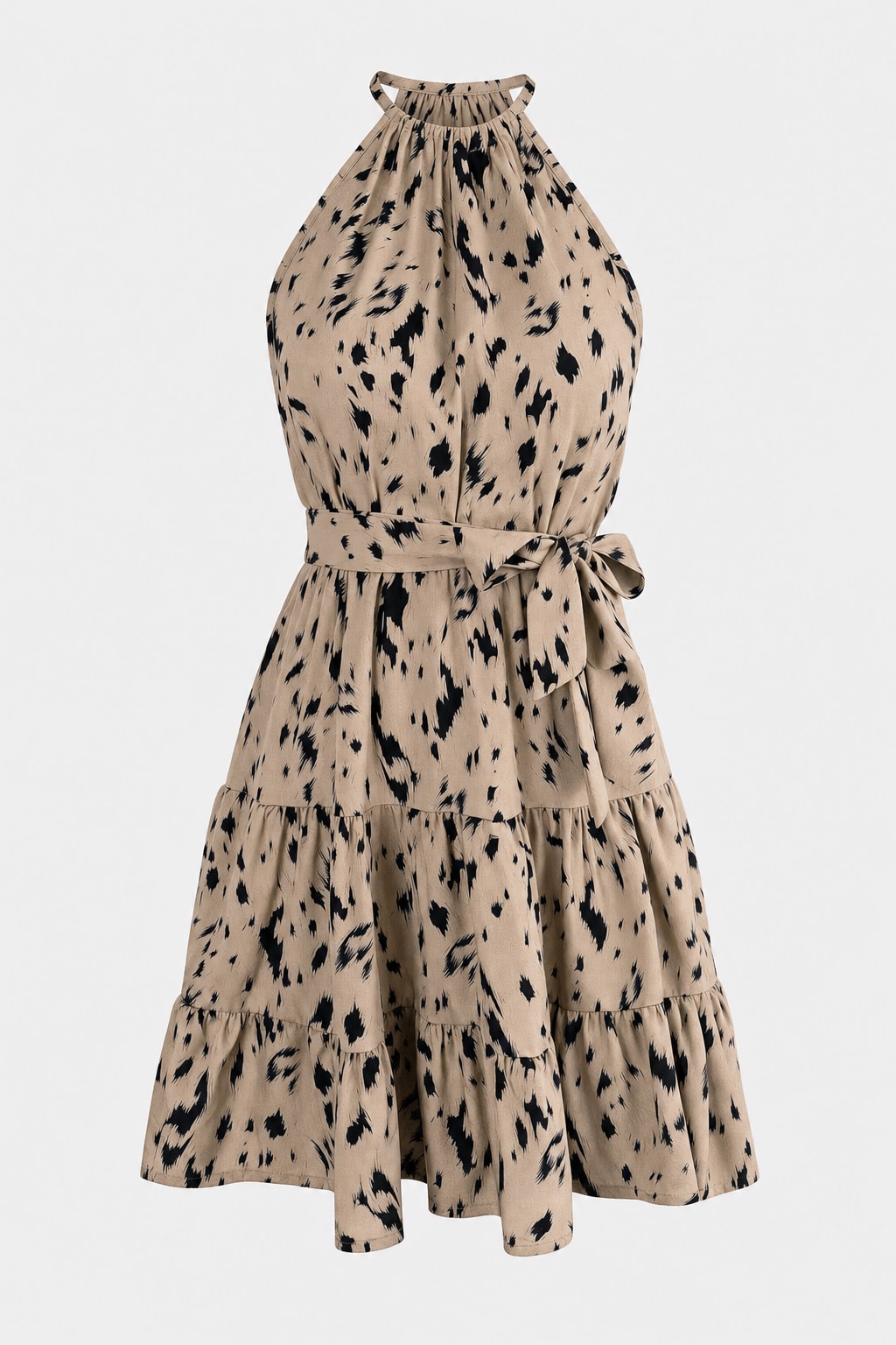 Leopard Print Summer Dress for Women - 1