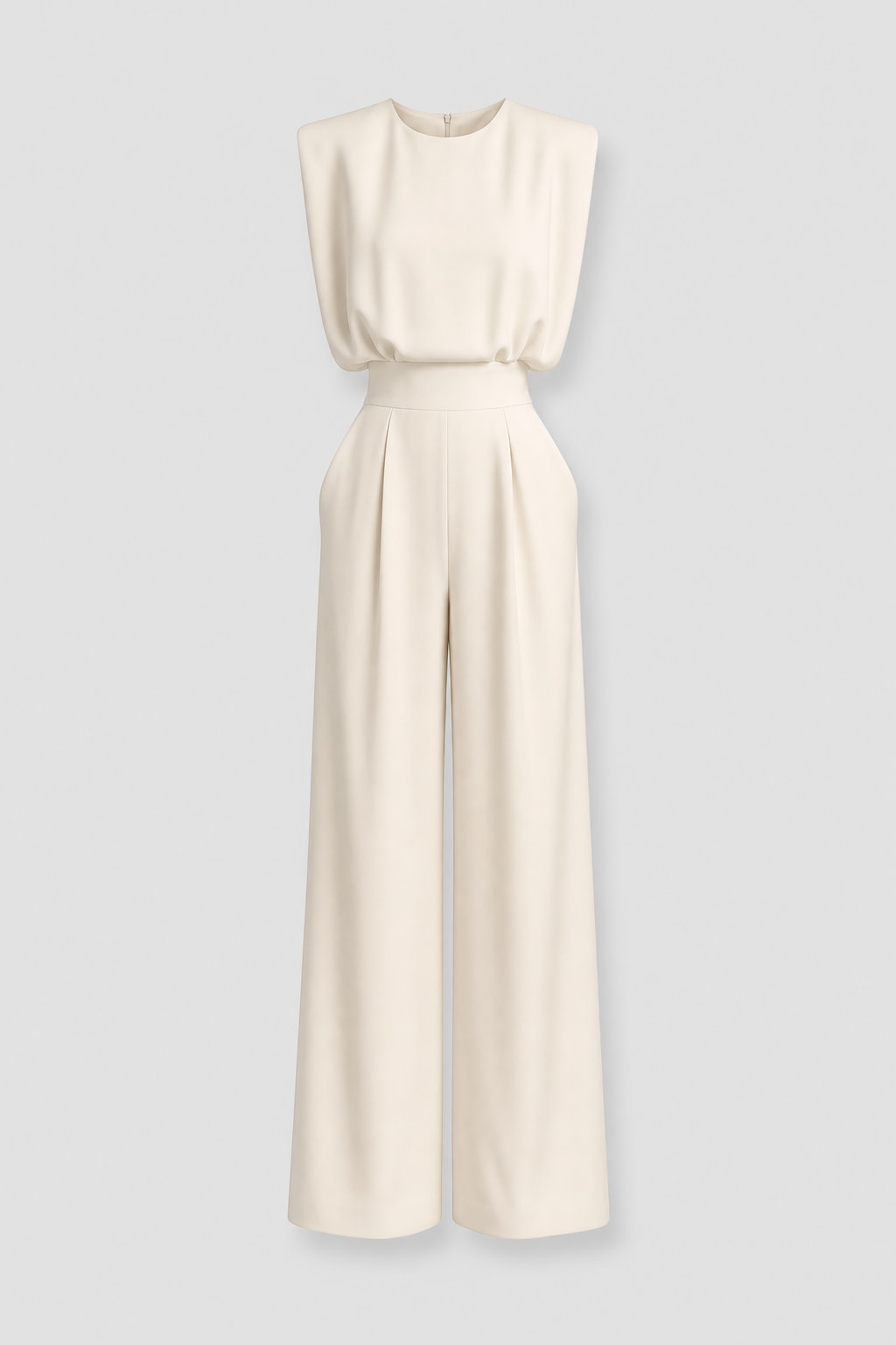 Belted Flowy Jumpsuit for Women - 1