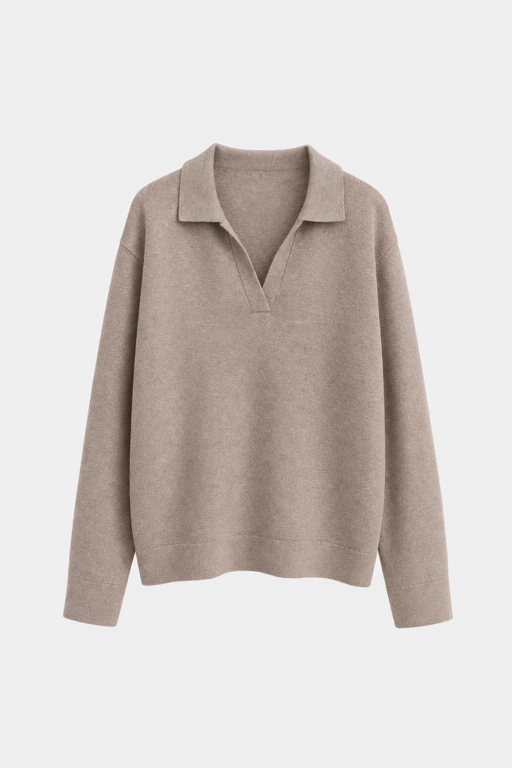 Relaxed Collared Pullover Sweater