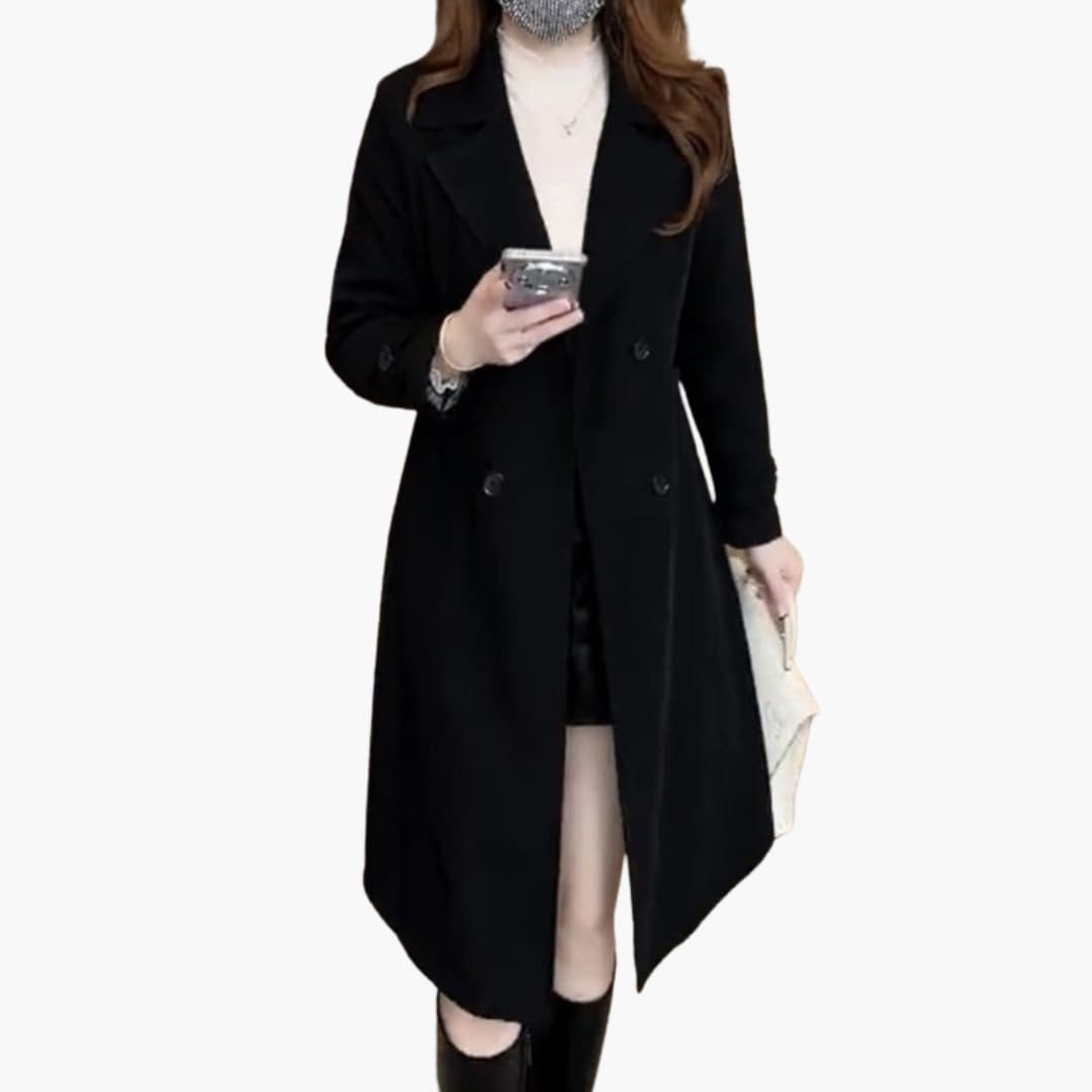 Belted Longline Trench Coat in Three Colors - view 2