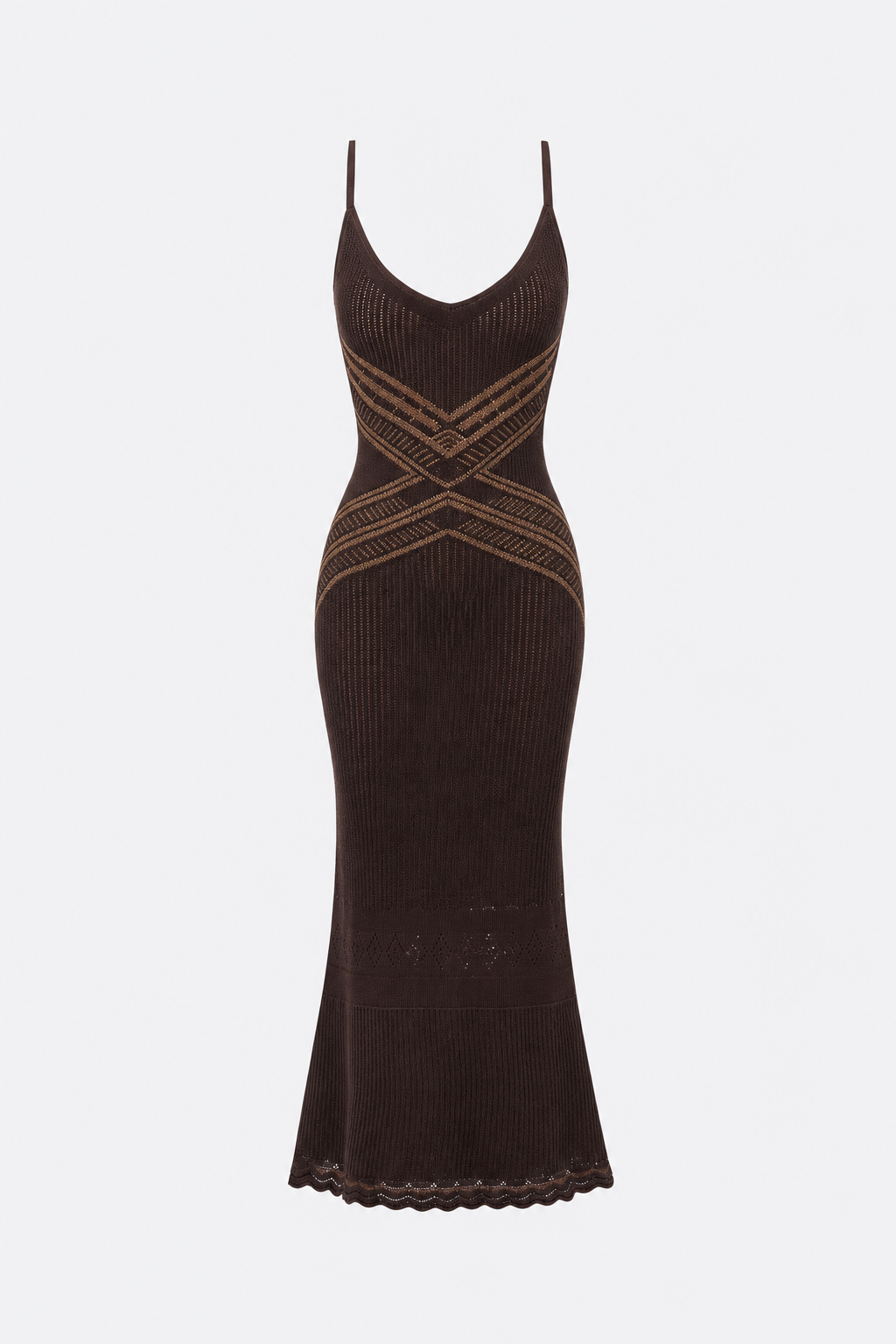 Crisscross Back Knit Maxi Slip Dress - view 6