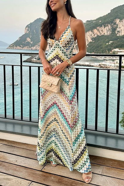 Open-Back Knit Maxi Dress - view 5