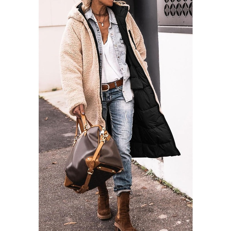 Down-Filled Long Hooded Winter Coat - view 5