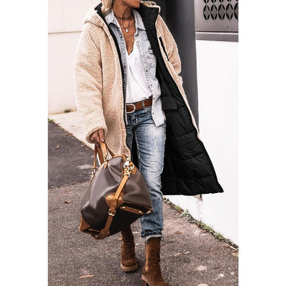 Down-Filled Long Hooded Winter Coat - view 5