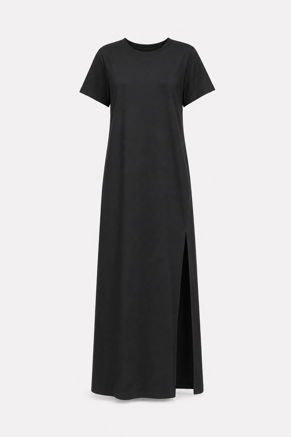 Cotton Maxi Dress with Relaxed Fit - 1