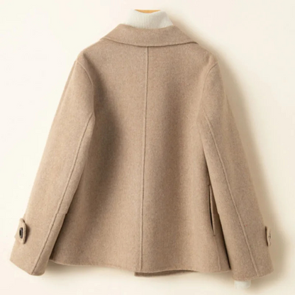 Double-Breasted Short Coat, Hip Length - view 5