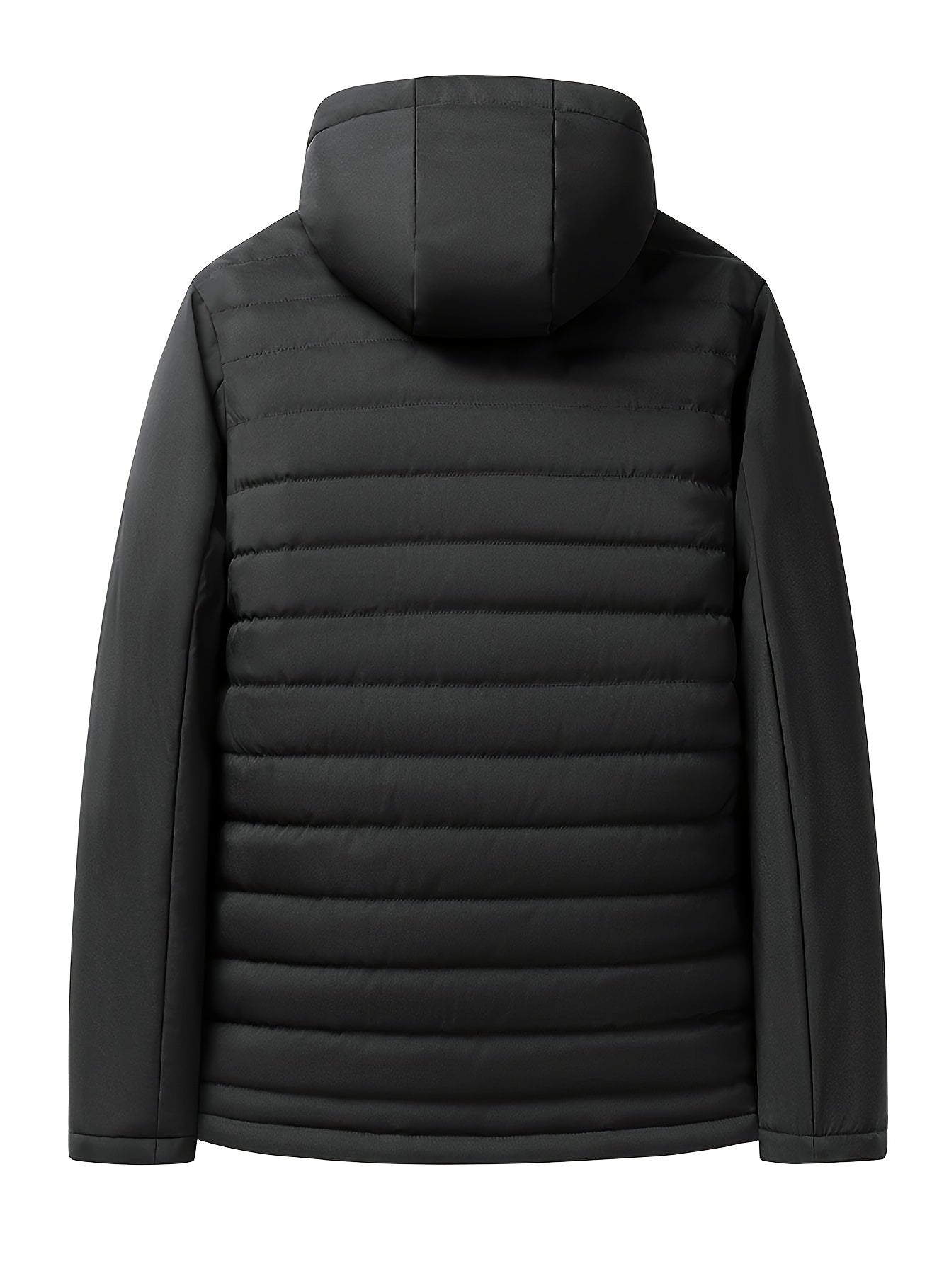 Hooded Insulated Quilted Winter Coat - view 4