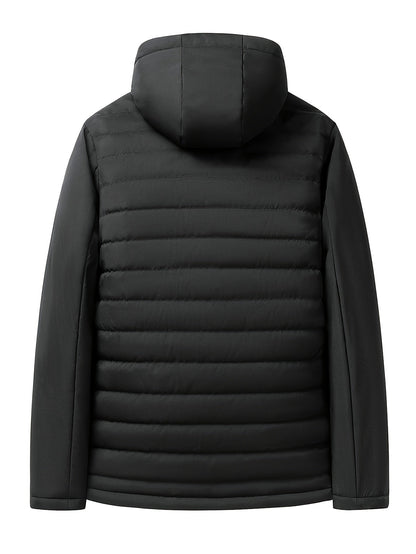 Hooded Insulated Quilted Winter Coat - view 4