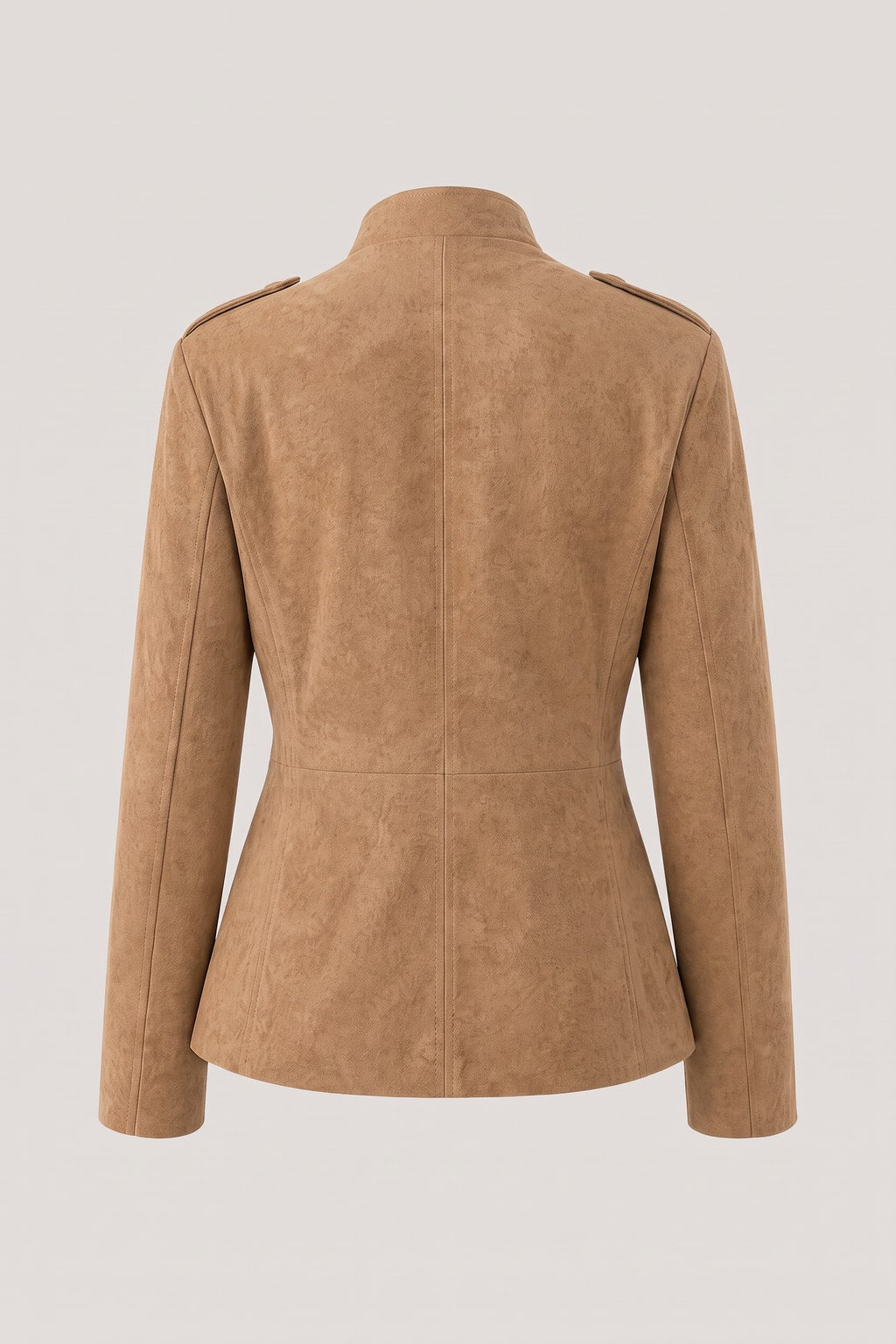 Polyester Single Breasted Jacket With Pockets - 5