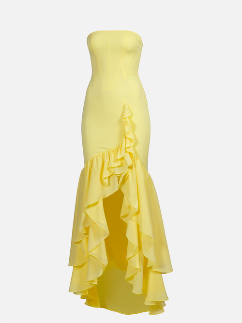 Off-Shoulder Slim Fit Maxi Dress