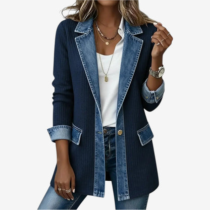 Layered Knit Button Jacket - view 7