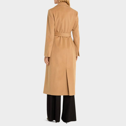 Structured longline coat with tailored fit - view 2